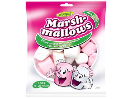 Woogie Marshmallows bonbony Pink & White 200g