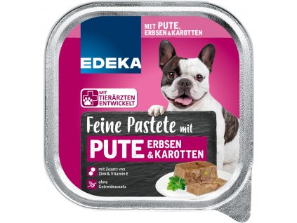 Edeka paštika pro psy krůta, hrách a mrkev 300g