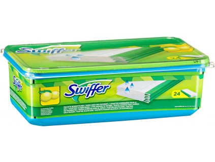 Swiffer Vlhčené ubrousky na podlahy v citrónové lázni, 24 ks