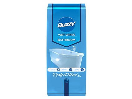 Buzzy Vlhčené ubrousky pro čištění koupelny 48 ks