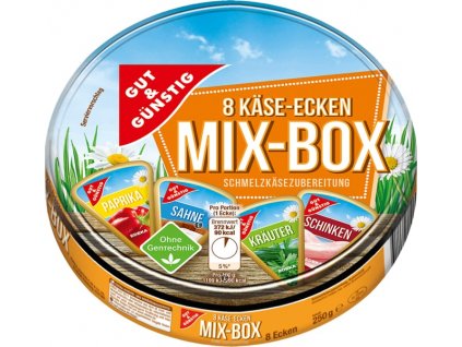 G&G Tavený sýr XXL MIX 4 druhy 8 ks, 250g