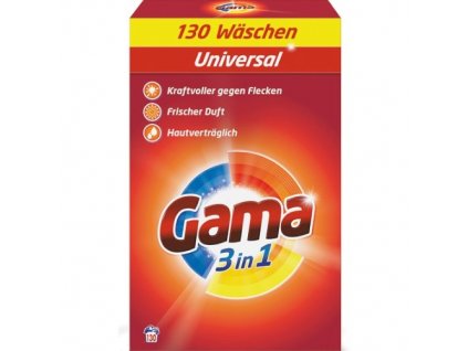 Vizir/Gama univerzální prací prášek 7,8 Kg, 130 dávek  - originál z Německa
