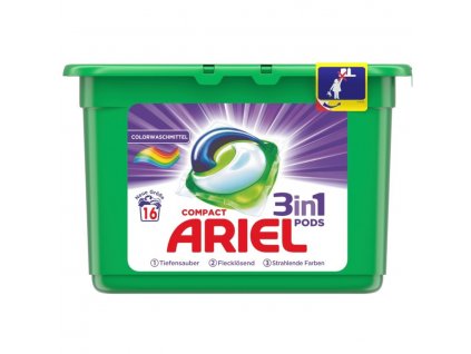 Ariel 3v1 Color gelové kapsle na barevné prádlo 16 ks