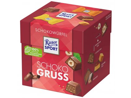 Ritter Sport čokoládová kostka - pestrý mix 22 ks, 176 g  - originál z Německa