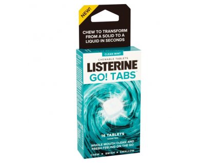 Listerine Go! Tabs žvýkací tablety osvěžující dech 16 ks