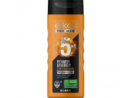 Elkos Men POWER ENERGY 5v1 sprchový gel s mentolem 300ml