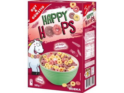 G&G HAPPY HOOPS celozrnné ovesné kroužky 750g