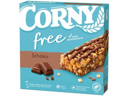 Corny Free čokoládové cereální tyčinky 6 ks, 120g