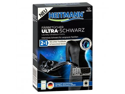 Heitmann ubrousky pro obnovu černé barvy ULTRA 10ks
