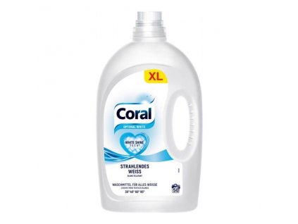 Coral Optimal White Prací gel na bílé prádlo 2,5 l, 50 dávek