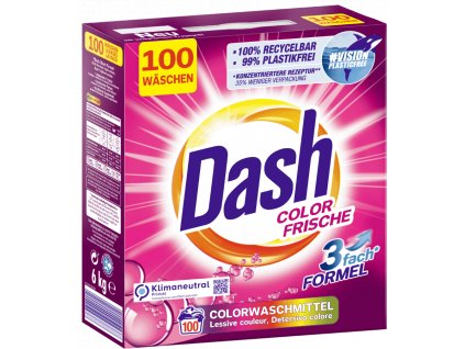 Dash prášek na praní barevného prádla 100 dávek, 6 Kg