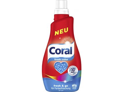 Coral Color Fresh prací gel na barevné prádlo 1,1l 22 PD