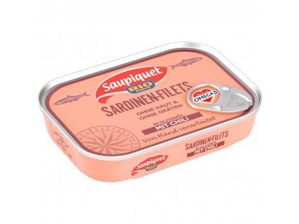Saupiquet Filety ze sardinek v olivovém oleji s chilli 105g