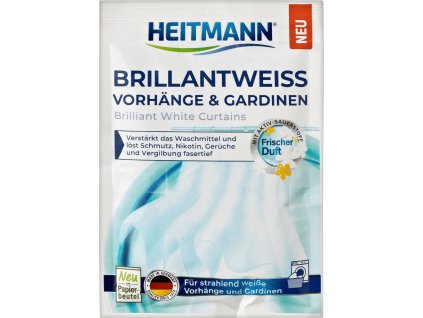 Heitmann Prací prostředek zářivě bílé záclony a závěsy, 50 g