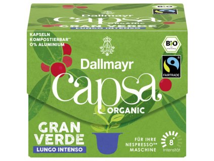 Dallmayr Bio capsa Gran Verde Lungo Intenso 10 ks á 5,6g