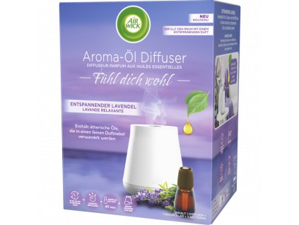 Air Wick Fühl dich wohl Aroma olejový difúzer Relaxační levandule Starter-Set 1 ks