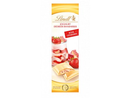 Lindt bílá čokoláda s jogurtem, malinami a vanilkou 100 g