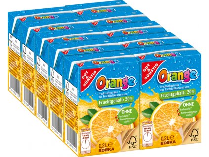 G&G Pomerančový džus pro děti 10 x 200ml  - originál z Německa