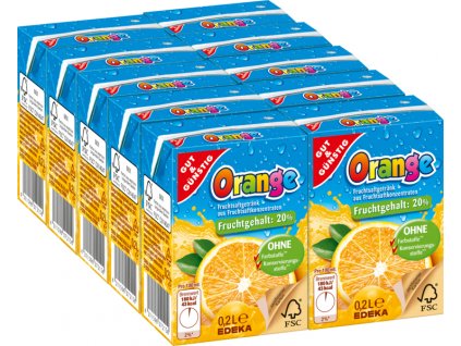 G&G Pomerančový džus pro děti 10 x 200ml - originál z Německa