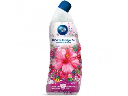 Ambi Pur aktivní WC čistič Pink Hibiscus & Rose 750 ml