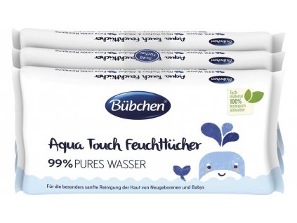 Bübchen vlhčené ubrousky Aqua Touch 3 x 48 ks, 144 ks