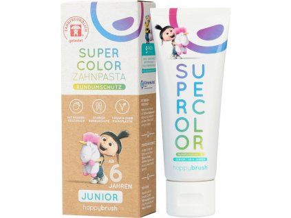 happybrush Zubní pasta Jahoda Junior od 6 let 75 ml