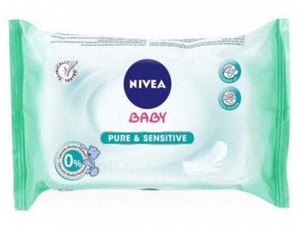 285258 1 nivea baby cistici ubrousky sensitiv 63 ks