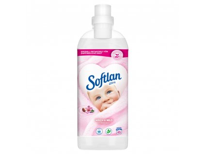 Softlan 3D Ultra Weich & Mild Sensitiv aviváž 1l, 45 PD