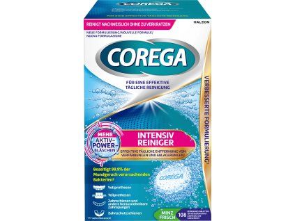 Corega Denture Cleanser Intensive All-Round Protection 108 pcs  - originál z Německa