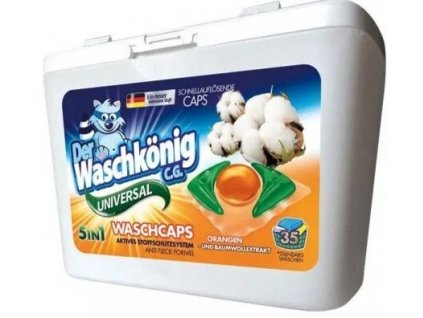 Waschkönig Universal kapsle na praní s extraktem z pomeranče a bavlny 35 ks (1)