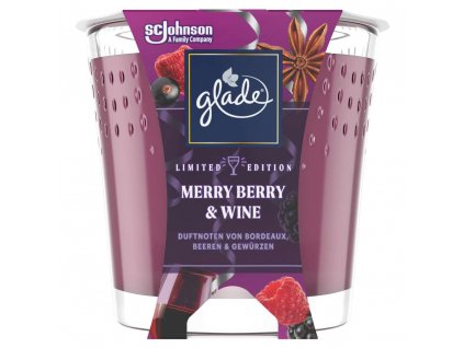 Glade by Brise vonná svíčka Merry Berry & Wine 1 ks, 129g