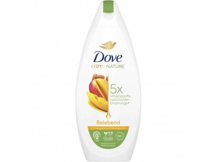 Dove Care sprchový gel Nature Revitalising, mandlový extrakt z mangového másla 225 ml  - originál z Německa