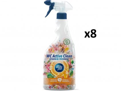 Ambi Pur aktivní čistič na koupelny a záchody - Citrus & Waterlily 5x750 ml-VÝHODNÉ BALENÍ