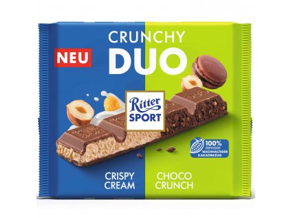 Ritter Sport Crunchy Duo 218 g  - originál z Německa