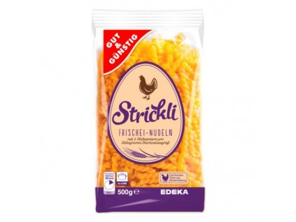 G&G Strickli nudlové vrtulky z čerstvých vajec 500g  - originál z Německa