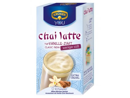 Krüger YOU chai latte Vanilka a skořice s malým obsahem cukru 10 ks, 250 g