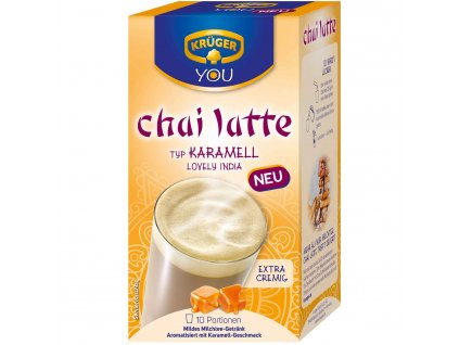 Krüger YOU chai latte Karamelová Indie 10 ks, 250 g
