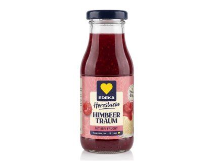 Edeka Raspberry dessert sauce with 55% fruit 237 ml  - originál z Německa