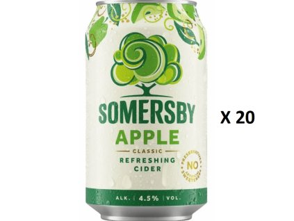 Somersby jablečný Cider 4,5%, 20 x 330 ml - VÝHODNÉ BALENÍ