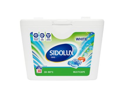 Sidolux XXL Multicaps White prací kapsle na bílé prádlo 30 ks