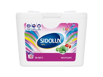 Sidolux XXL Multicaps Color prací kapsle na barevné prádlo 30 ks
