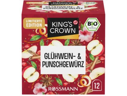 Kings Crown BIO zimní čaj s příchutí svařáku a punče 12 ks 24 ks