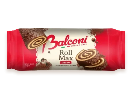 Balconi Roll Max kakaová roláda s čokoládovou polevou 300 g - hero packshot