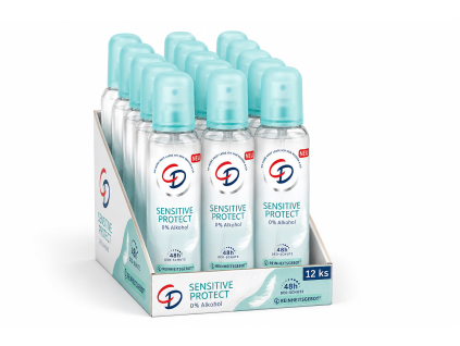 CD deo atomizér Sensitive Protect 0% alkohol 12x75ml - výhodné balení