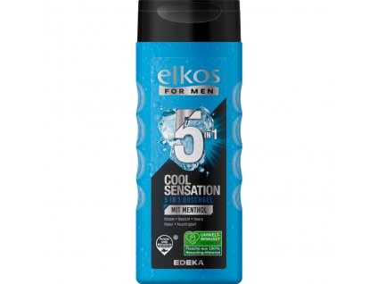 Elkos Men DEEP CLEANSE 5v1 sprchový gel s aktivním uhlím 300ml  - originál z Německa