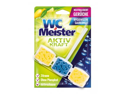 WC Meister Aktiv Kraft Závěsný blok do WC citrón 45g