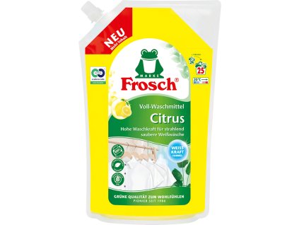 Frosch prací gel na bílé prádlo se silou citrusů 1,5 l, 25 dávek - originál z Německa