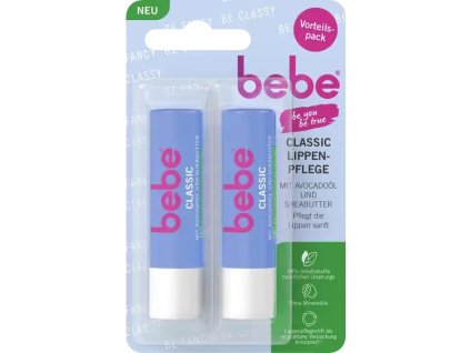 Bebe Classic balzám na rty  2ks, 9,8 g  - originál z Německa