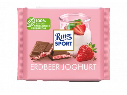 Ritter Sport čokoláda jahoda jogurt 100g