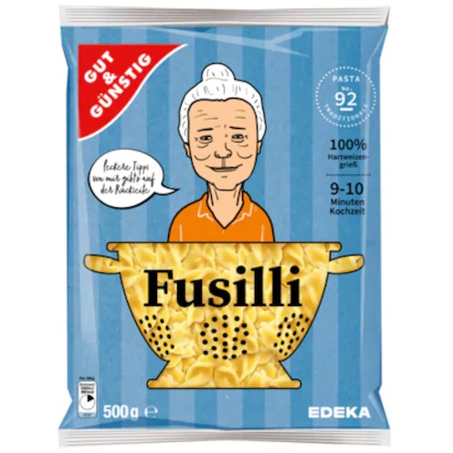 G&G Fusilli těstoviny 500g - originál z Německa